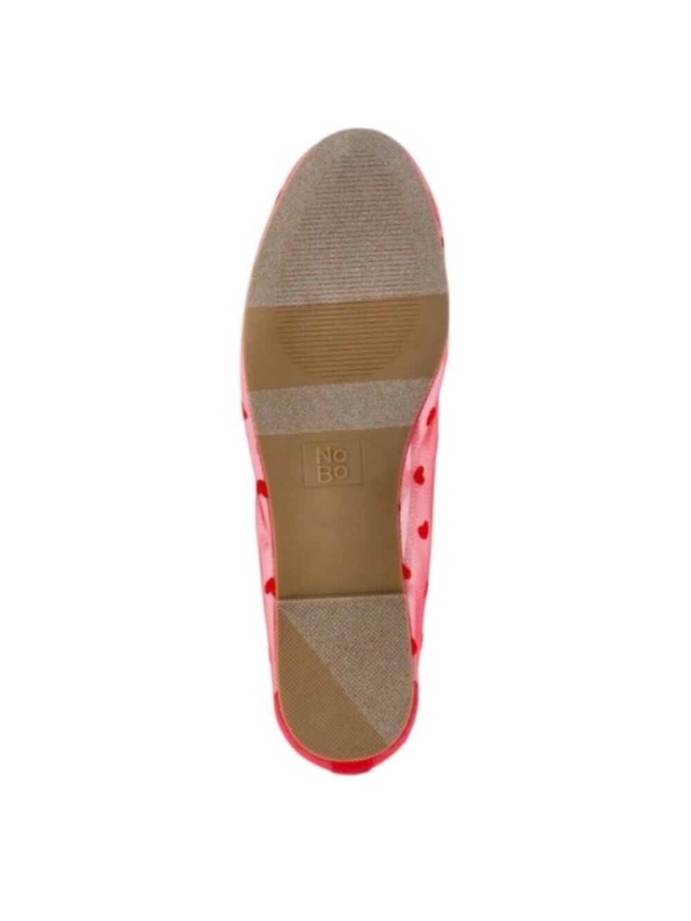 Red Heart Mesh Ballet Flats Women's New NWT - Picture 4 of 5